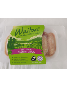 New Zealand Waitoa Free Range Hormones Free Chicken Wings (approx 10pcs)