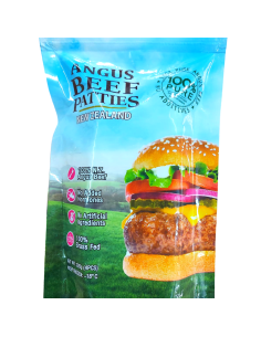 New Zealand Taylored Foods Grass Fed 85% Lean Angus Beef Patties (4 pcs)