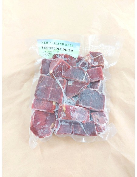 New Zealand Grass Fed Beef Tenderloin Diced (~400g)