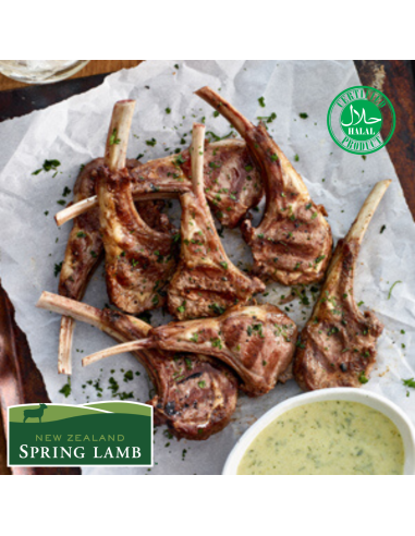 New Zealand Grass Fed French Cut Lamb Rack (8 ribs)