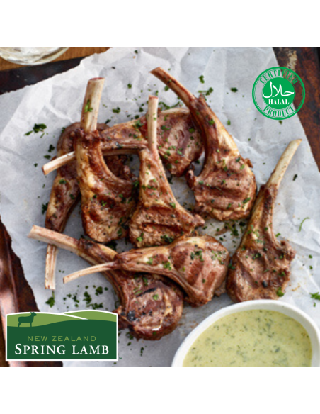 New Zealand Grass Fed French Cut Lamb Rack (8 ribs)
