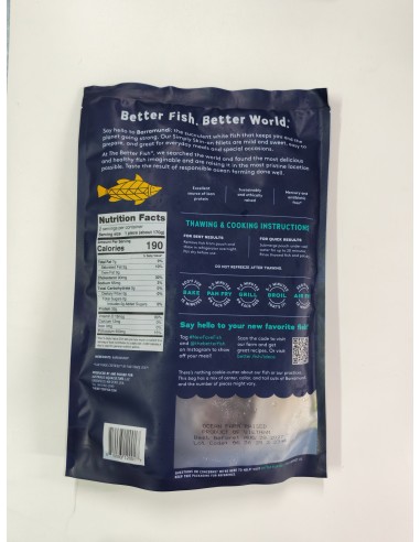 The Better Fish Barramundi Fillet Skin On and Boneless 340g