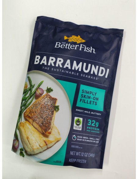 The Better Fish Barramundi Fillet Skin On and Boneless 340g