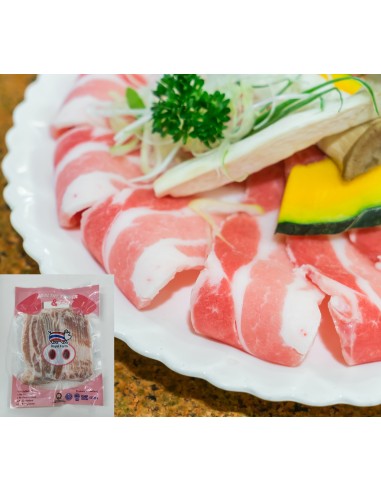 Thai Hormones Free Pork Belly Thin Slices Skin Off 300g