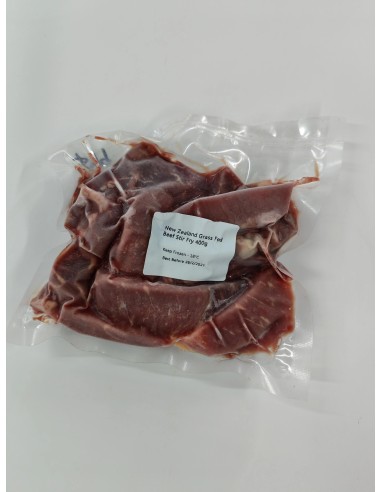New Zealand or Australian Grass Fed Beef Strip Stir Fry (~400g)