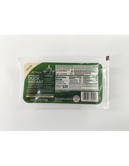 US Maple Leaf Farms All Natural Boneless Duck Breast Original (142g)