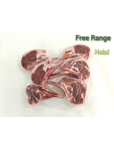 Mongolian Free Range French Cut Lamb Chops 500g (6 pcs)