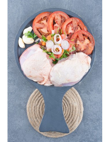 Thai Hormones Free Chicken Thigh Boneless & Skin On (1kg)