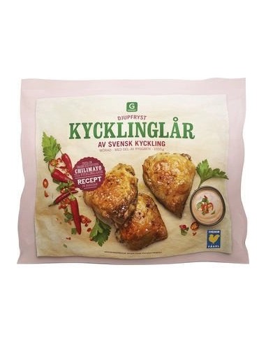 Swedish Hormones Free Chicken Thigh Bone In & Skin On (1kg)