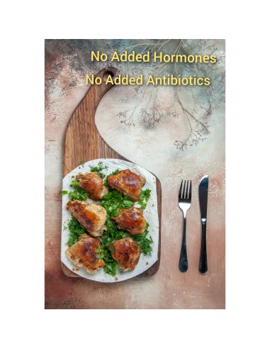 Swedish Hormones Free Chicken Thigh Bone In & Skin On (1kg)