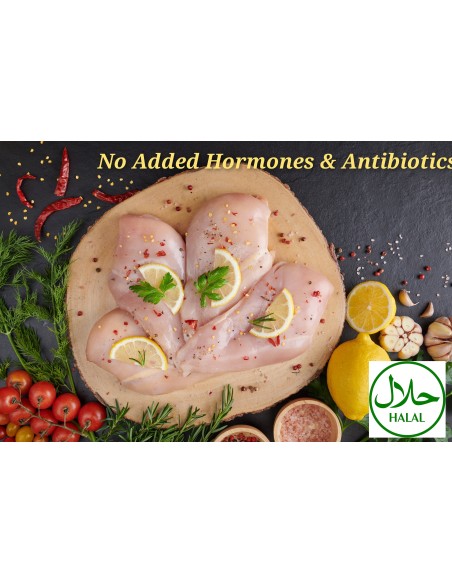 Thai Hormones Free Chicken Breast Boneless Skinless (1kg)