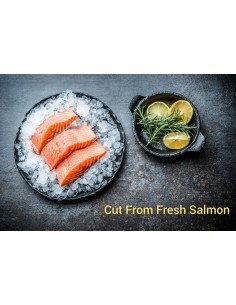 Norwegian Salmon Fillet Steak Skin on (~500g)